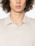 fine-ribbed polo shirt